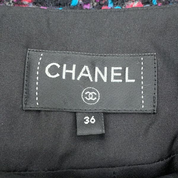 シャネル スカート ツイード ココマーク ウール レディースサイズ36 P73672 CHANEL ボトムス 黒