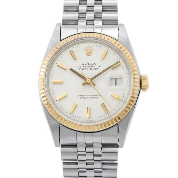 ロレックス デイトジャスト 17番 1601 ROLEX 腕時計 白文字盤