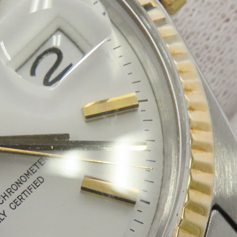 ロレックス デイトジャスト 17番 1601 ROLEX 腕時計 白文字盤