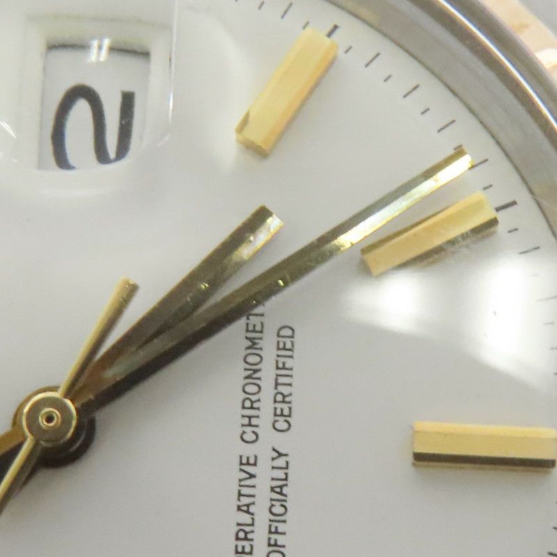 ロレックス デイトジャスト 17番 1601 ROLEX 腕時計 白文字盤