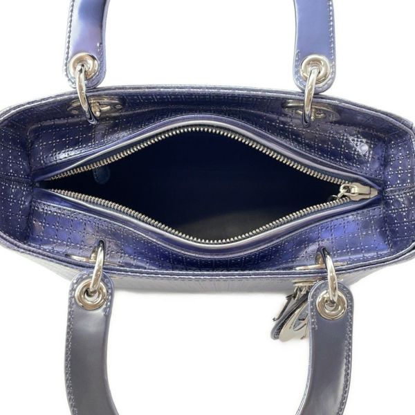 クリスチャン・ディオール ハンドバッグ レディディオール マイクロカナージュ ミディアム メタリック Christian Dior 2wayショルダー