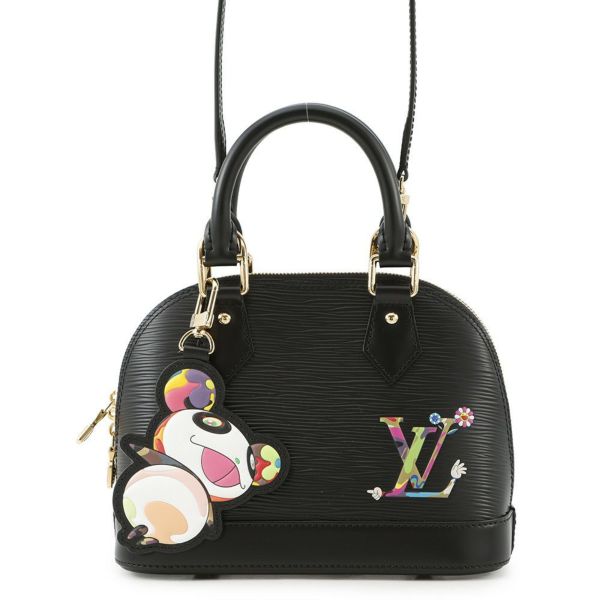 ルイヴィトン ハンドバッグ エピ LV × TM アルマ BB M13670 ヴィトン バッグ 村上隆コラボ 黒 ブラック 2wayショルダー