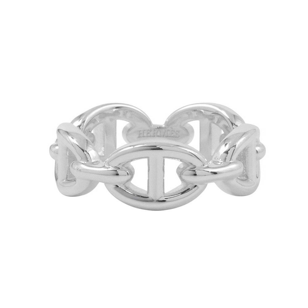 エルメス リング シェーヌダンクル アンシェネPM Enchainee SV925シルバー リングサイズ52 HERMES ジュエリー