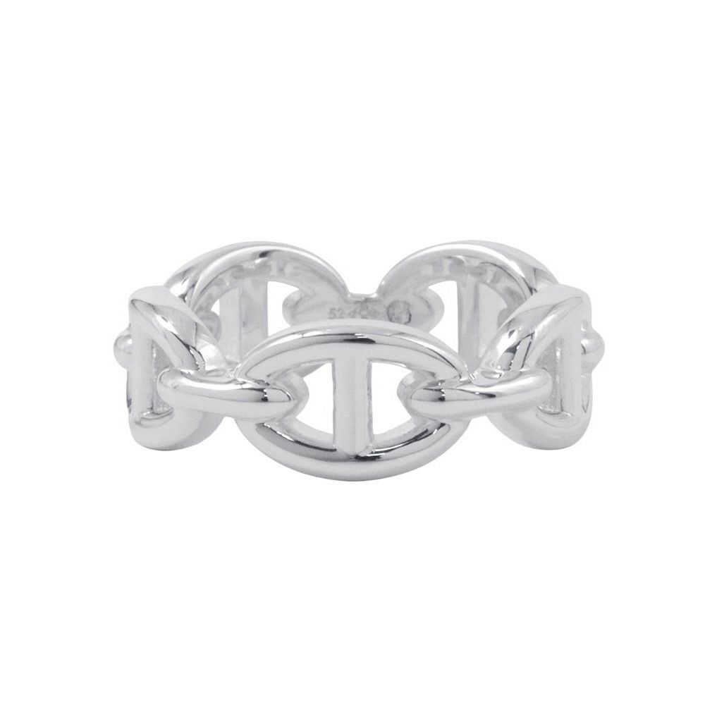 エルメス リング シェーヌダンクル アンシェネPM Enchainee SV925シルバー リングサイズ52 HERMES ジュエリー