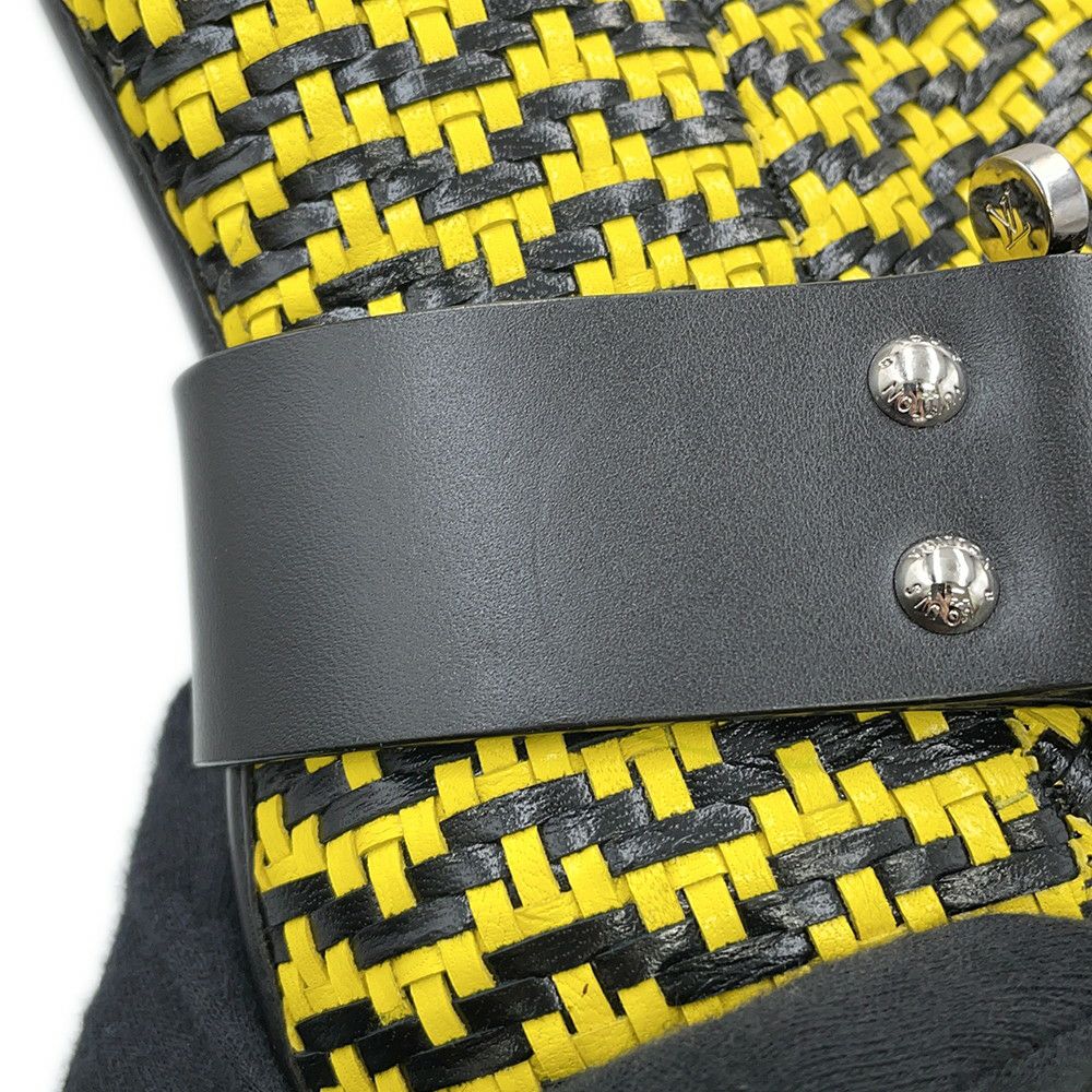 ルイヴィトン アンクルブーツ モノグラム ラプソディライン レディースサイズ36 LOUIS VUITTON 黒 ブラック