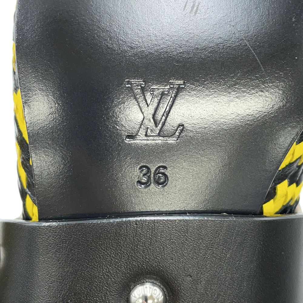 ルイヴィトン アンクルブーツ モノグラム ラプソディライン レディースサイズ36 LOUIS VUITTON 黒 ブラック