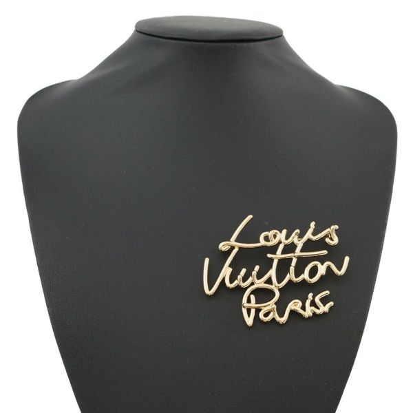 ルイヴィトン ブローチ LV スクリプト メタル M03098 LOUIS VUITTON アクセサリー