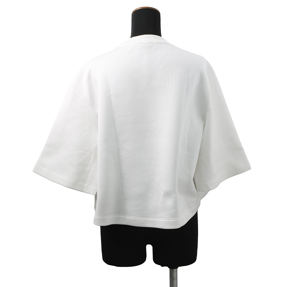 ルイヴィトン Tシャツ スナップスリーブクロップトップ  コットン レディースサイズXS 1AFTR3 LOUIS VUITTON トップス 白