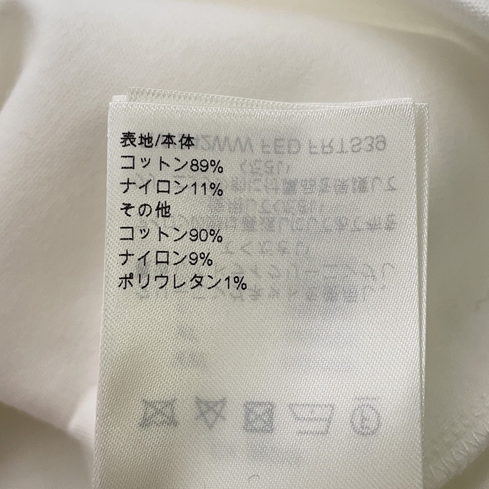 ルイヴィトン Tシャツ スナップスリーブクロップトップ  コットン レディースサイズXS 1AFTR3 LOUIS VUITTON トップス 白