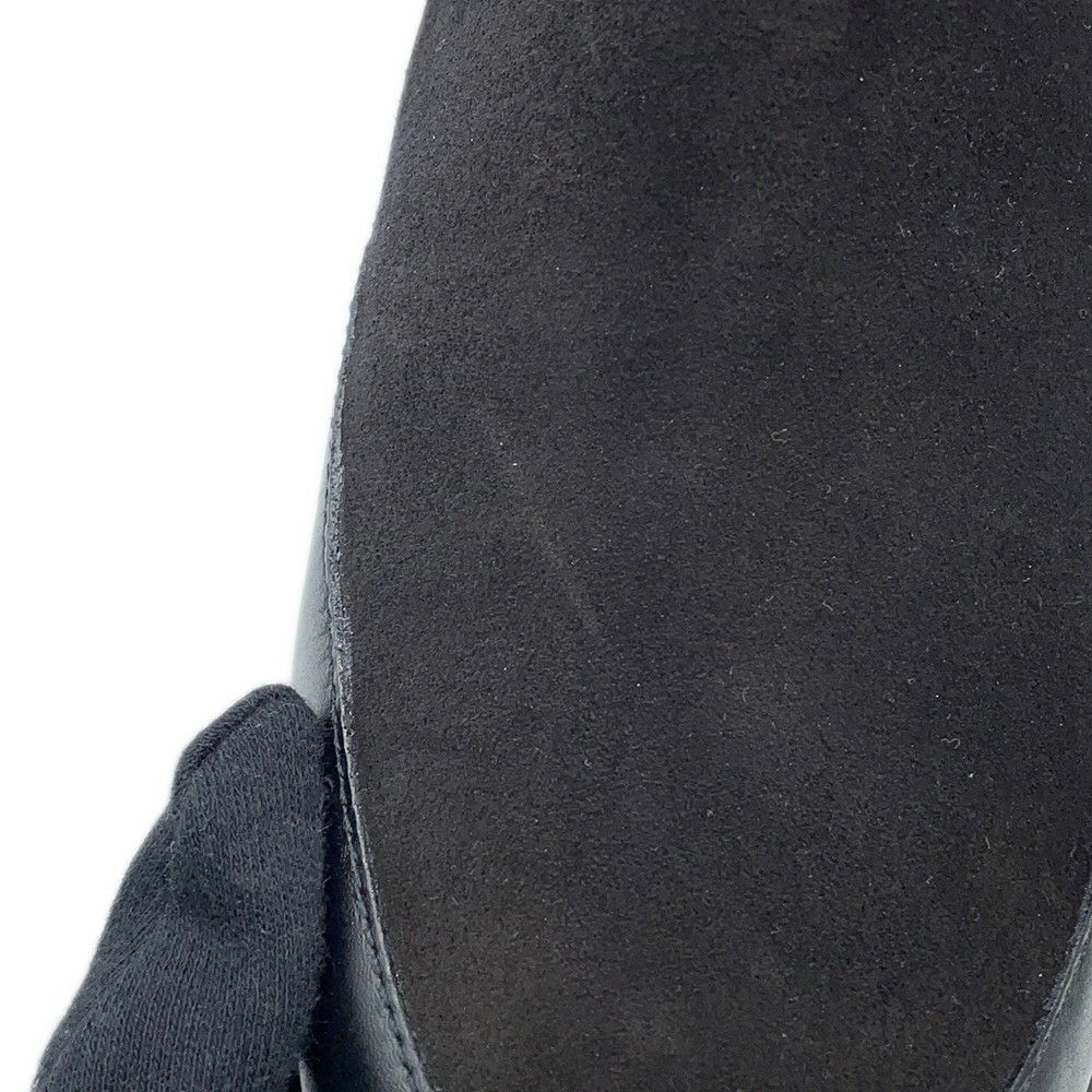 ルイヴィトン ブーツ モノグラム・アンプラント スエード ローリエート アンクルブーツ レディースサイズ38 1AC7W0 靴 ブラック 黒