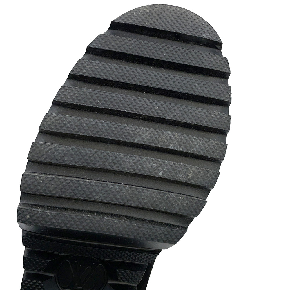 ルイヴィトン ブーツ モノグラム・アンプラント スエード ローリエート アンクルブーツ レディースサイズ38 1AC7W0 靴 ブラック 黒