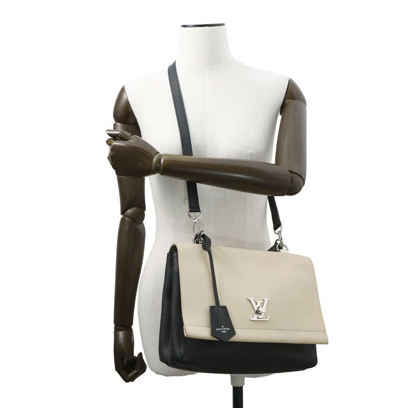 ルイヴィトン ハンドバッグ カーフレザー ロックミー カルターブル M50252 2wayショルダーバッグ 黒 ブラック