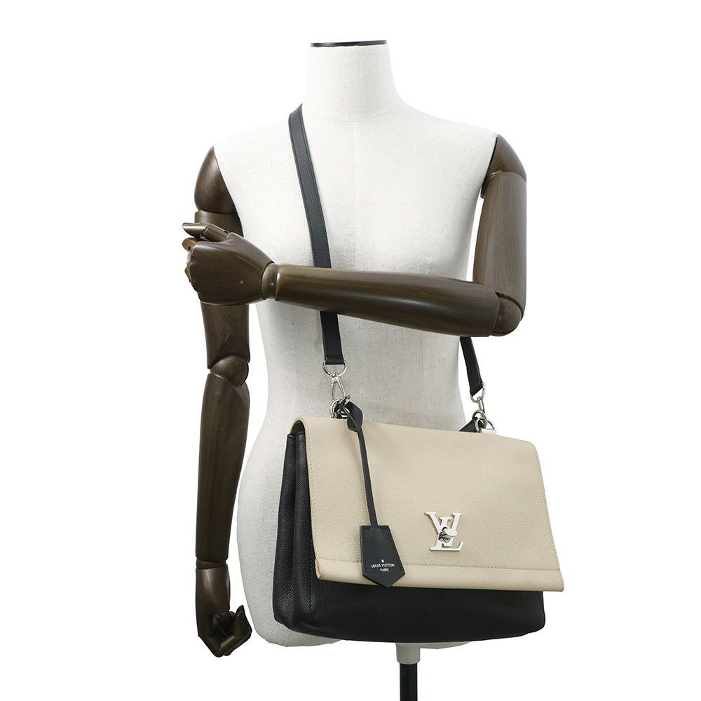 ルイヴィトン ハンドバッグ カーフレザー ロックミー カルターブル M50252 2wayショルダーバッグ 黒 ブラック