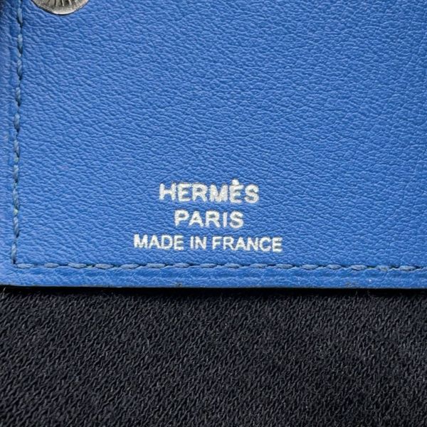 エルメス バッグチャーム ユリス ナノ ヴェルソ ヴェールクリケット/ブルーフランス/シルバー金具  エバーカラー Z刻印