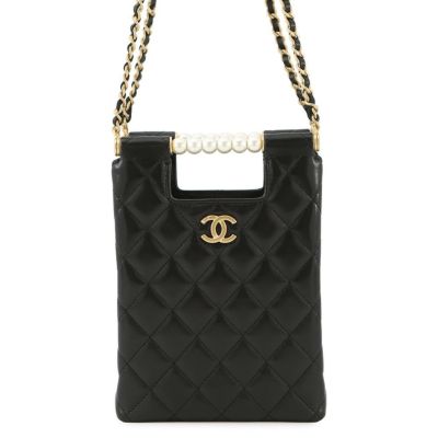 シャネル CHANEL マトラッセ ココマーク チェーン トップハンドル ラム シャネル CHANEL マトラッセ ココマーク チェーン トップ