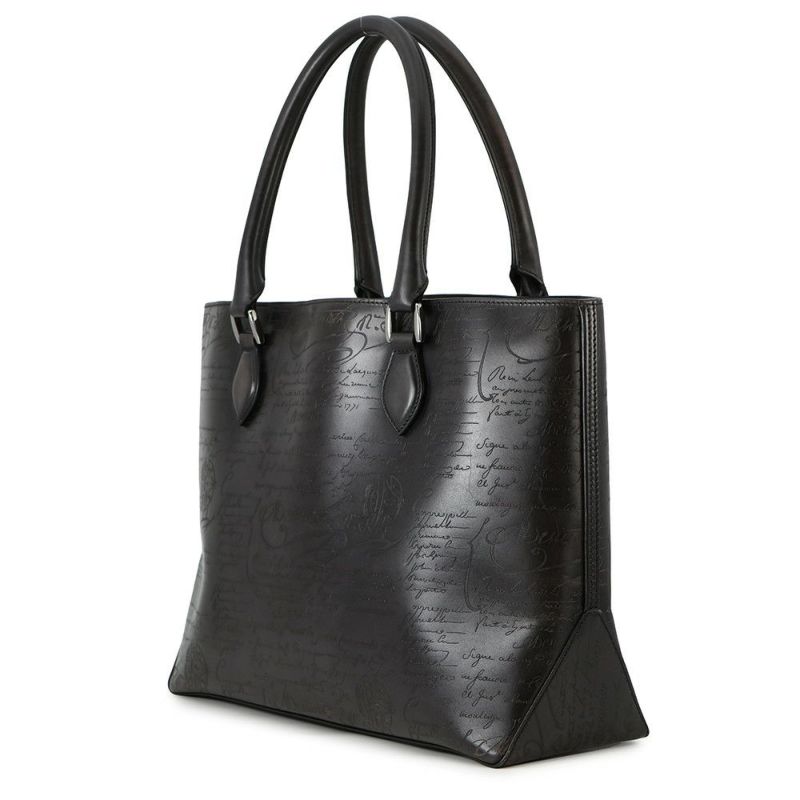 ベルルッティ トートバッグ カリグラフィー スクリット トゥジュール レザー Berluti メンズ 黒