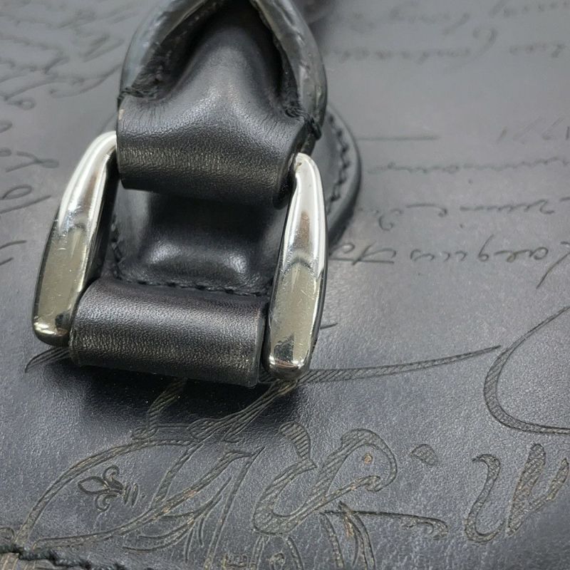 ベルルッティ トートバッグ カリグラフィー スクリット トゥジュール レザー Berluti メンズ 黒