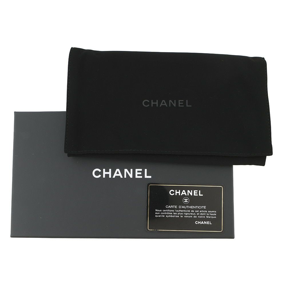 シャネル 三つ折り財布 マトラッセ ココマーク スモールジップ ウォレット キャビアスキン AP0232 CHANEL