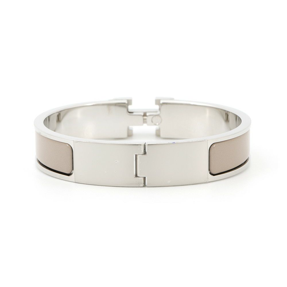 エルメス ブレスレット クリックH クリッククラックPM グラッセ/シルバー金具 HERMES BRACELET