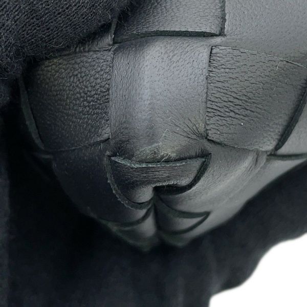 ボッテガヴェネタ ショルダーバッグ イントレチャート レザー 609407 BOTTEGA VENETA 黒