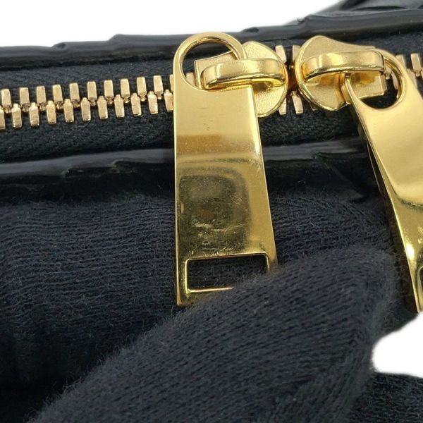 ボッテガヴェネタ ショルダーバッグ イントレチャート レザー 609407 BOTTEGA VENETA 黒