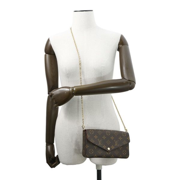 ルイヴィトン チェーンウォレット モノグラム ポシェット フェリシー M61276 LOUIS VUITTON 財布 バッグ フェリーチェ