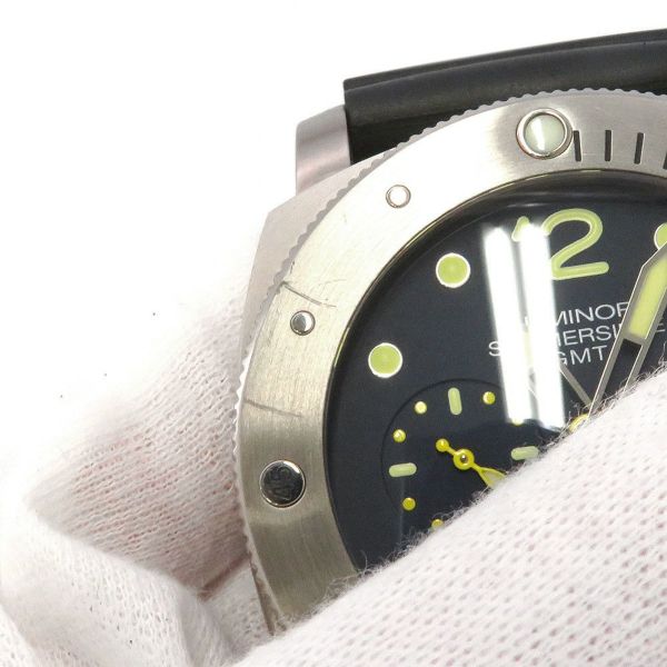 パネライ ルミノール サブマーシブル1950 3DAYS GMT 500本限定 PANERAI 腕時計 ブルー文字盤
