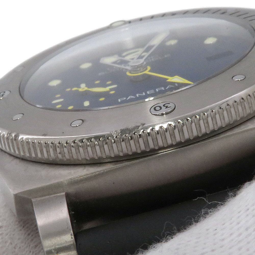 パネライ ルミノール サブマーシブル1950 3DAYS GMT 500本限定 PANERAI 腕時計 ブルー文字盤