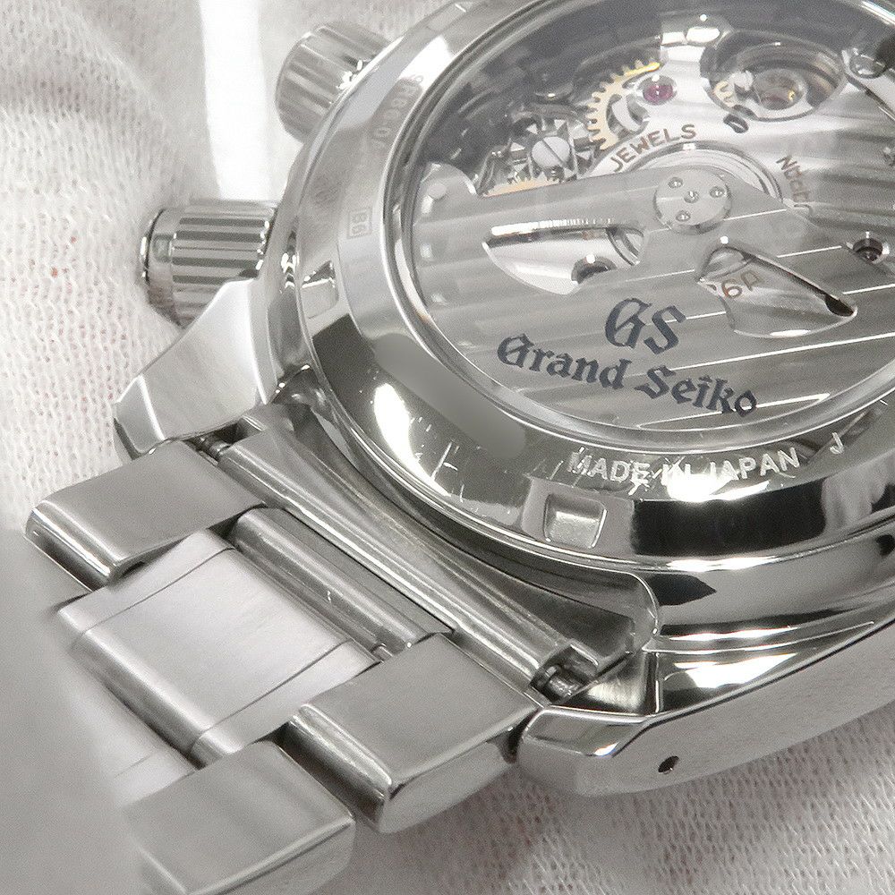 セイコー グランドセイコー GMT スプリングドライブ SEIKO 腕時計 黒文字盤