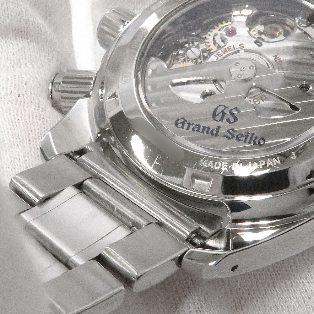 セイコー グランドセイコー GMT スプリングドライブ SEIKO 腕時計 黒文字盤