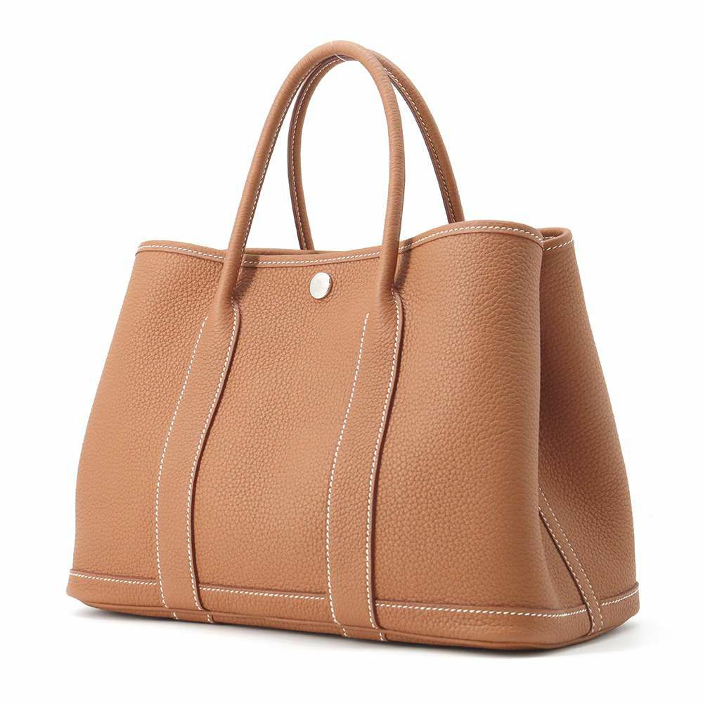 エルメス トートバッグ ガーデンパーティTPM ゴールド/シルバー金具 ネゴンダ W刻印