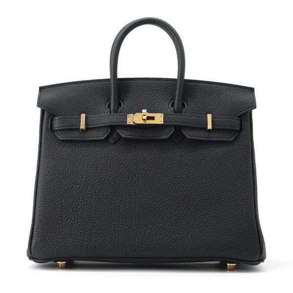 エルメス バーキン25 ブラック/ゴールド金具 トゴ W刻印 HERMES Birkin ハンドバッグ 黒