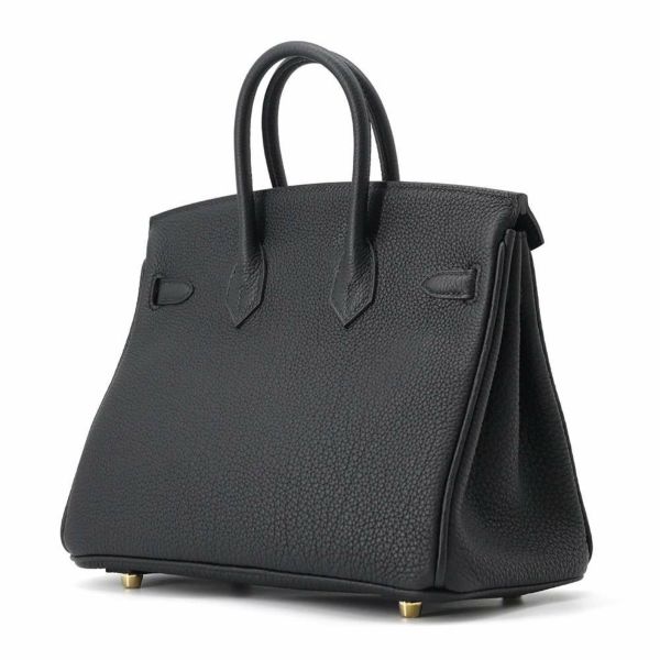 エルメス バーキン25 ブラック/ゴールド金具 トゴ W刻印 HERMES Birkin ハンドバッグ 黒