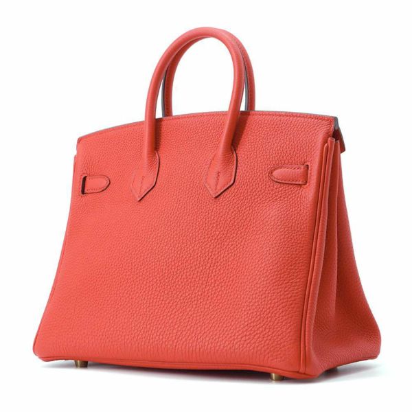 エルメス バーキン25 ルージュクー/ゴールド金具 トゴ D刻印 HERMES Birkin ハンドバッグ