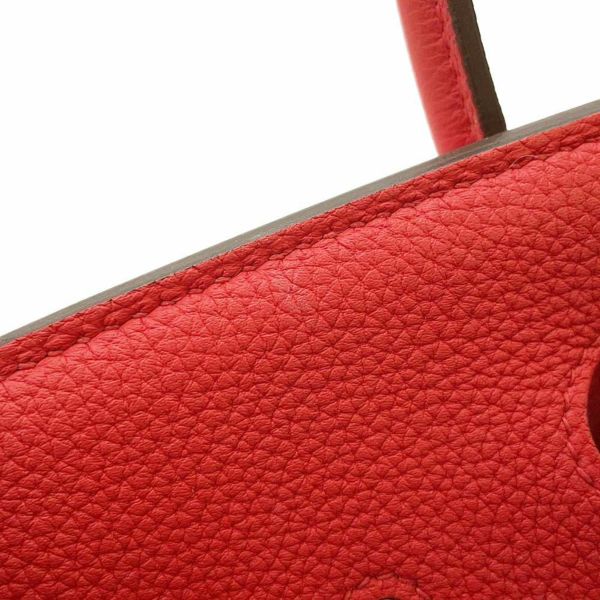 エルメス バーキン25 ルージュクー/ゴールド金具 トゴ D刻印 HERMES Birkin ハンドバッグ