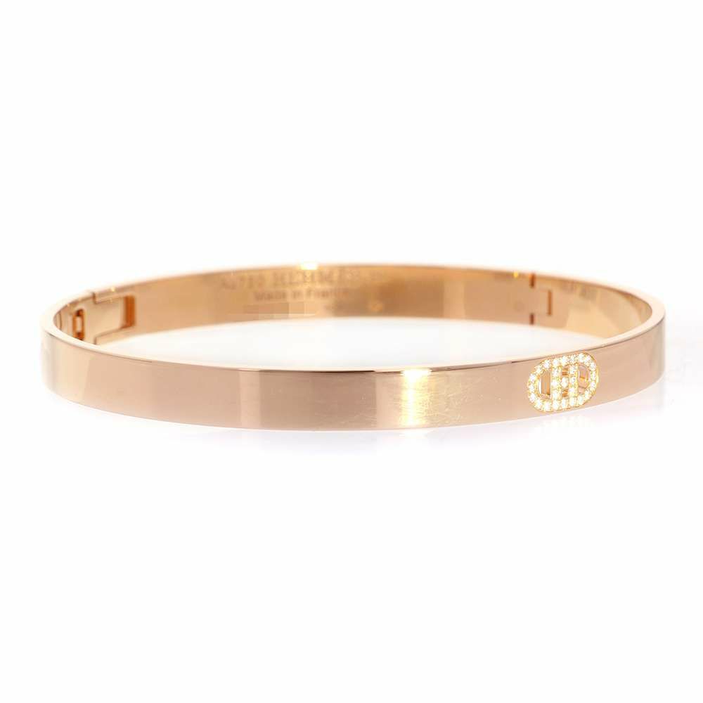 エルメス ブレスレット H ダンクル PM ダイヤモンド 27P 計0.07ct 