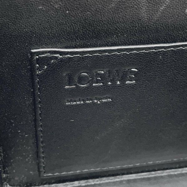 ロエベ ハンドバッグ ポスタル レザー LOEWE 2wayショルダー 黒