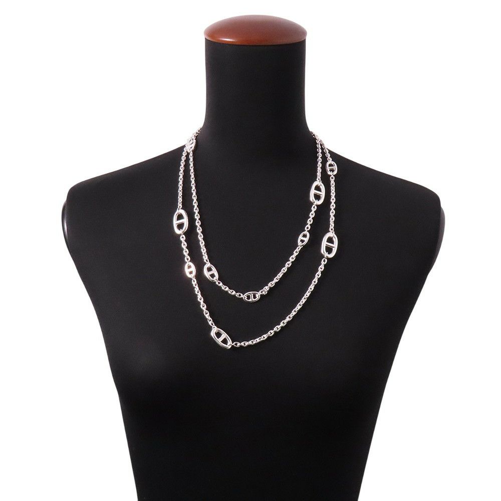 エルメス ネックレス シェーヌダンクル ファランドール 120 SV925シルバー HERMES ジュエリー