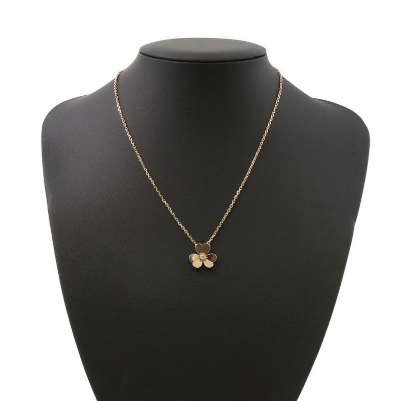 ヴァンクリーフ&アーペル ネックレス フリヴォル ペンダント スモールモデル ダイヤモンド 1P 0.08ct K18PGピンクゴールド VCARPFBM00