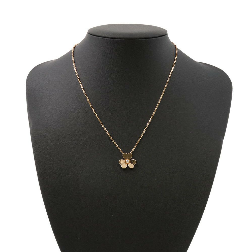 ヴァンクリーフ&アーペル ネックレス フリヴォル ペンダント スモールモデル ダイヤモンド 1P 0.08ct K18PGピンクゴールド VCARPFBM00