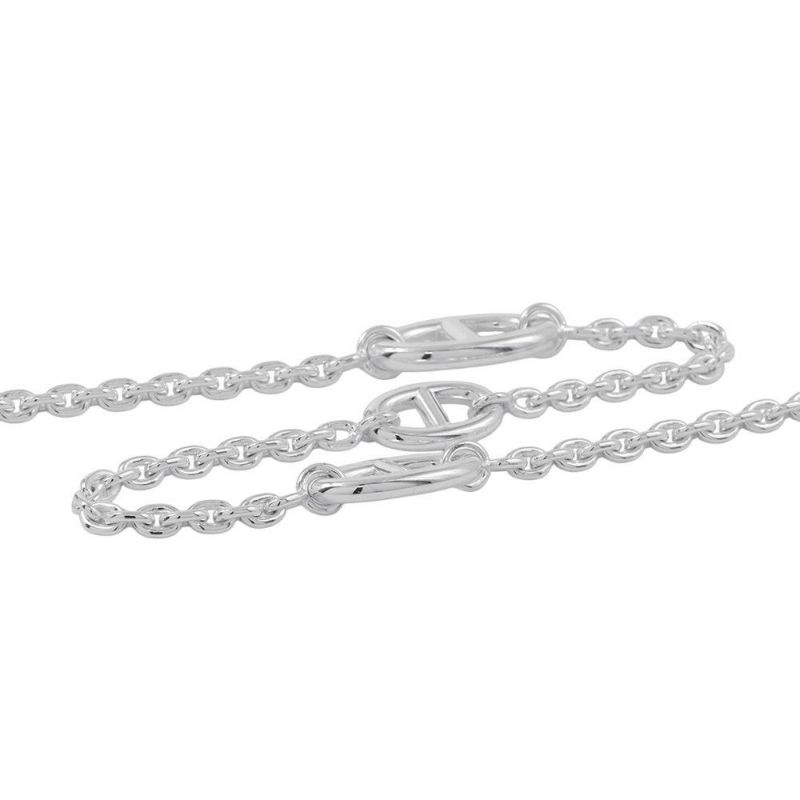 エルメス ネックレス シェーヌダンクル ファランドール SV925シルバー 120 HERMES ロングネックレス ジュエリー