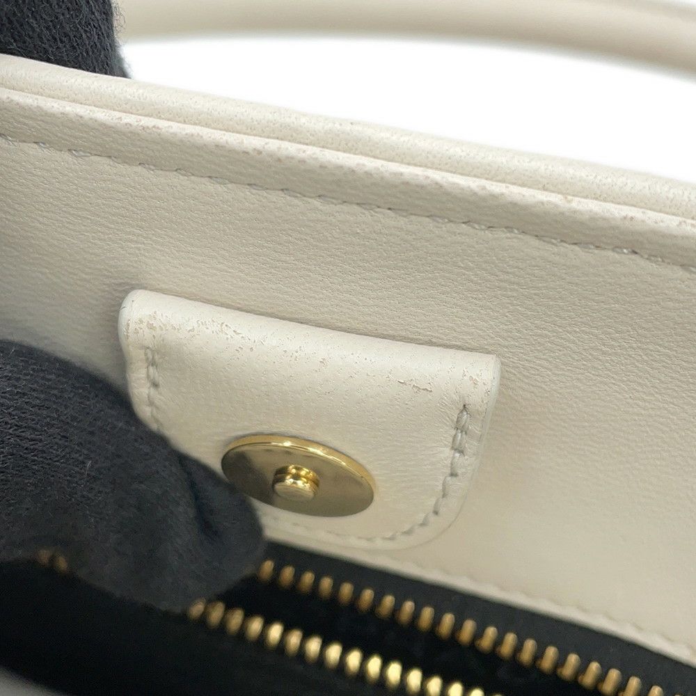 プラダ ハンドバッグ ギャザー レザー 1BA172 PRADA 2way 白