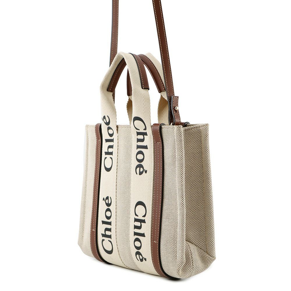 クロエ ハンドバッグ ウッディ トート スモール キャンバス CHC22AS397I2690U Chloe 2way