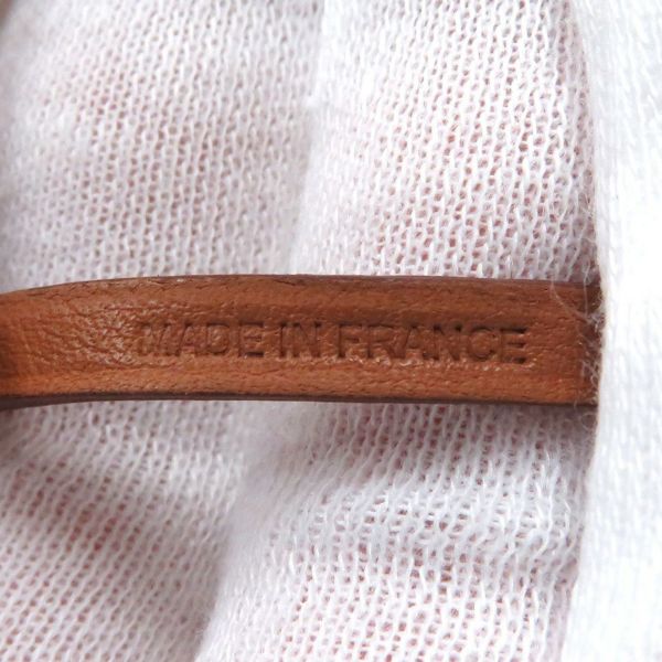 エルメス バッグチャーム ショッパー サックオランジュ フー/ゴールド ラムスキン Y刻印