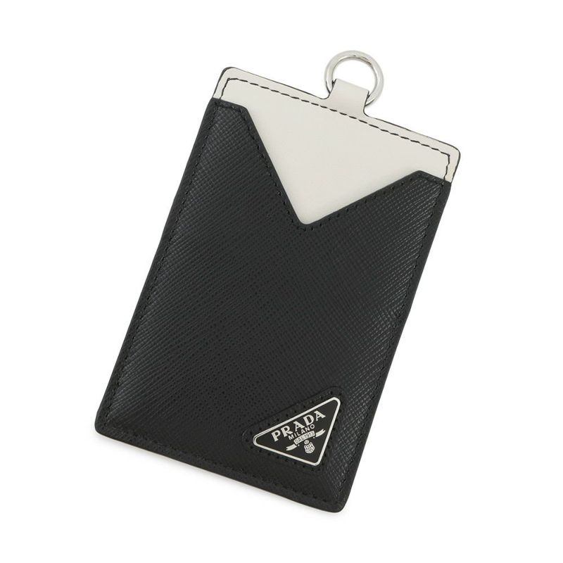 プラダ カードケース サフィアーノ バッジホルダー レザー 2MC016 PRADA 財布 黒