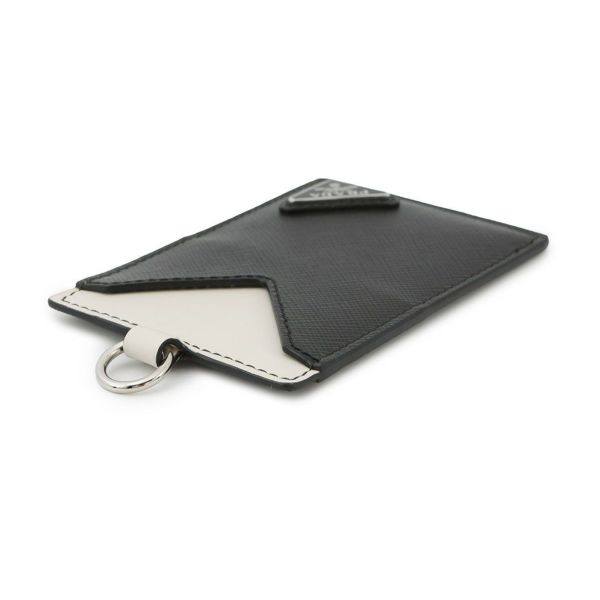 プラダ カードケース サフィアーノ バッジホルダー レザー 2MC016 PRADA 財布 黒