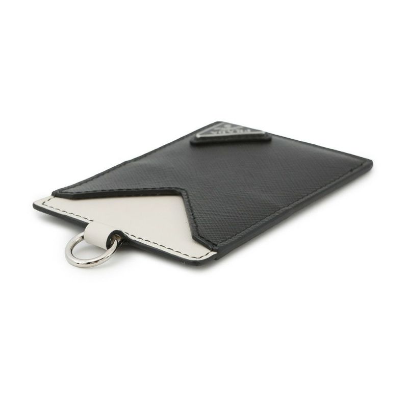プラダ カードケース サフィアーノ バッジホルダー レザー 2MC016 PRADA 財布 黒