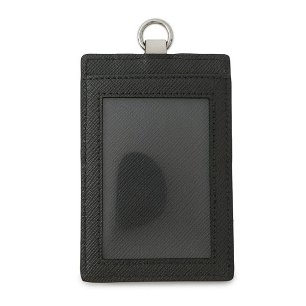 プラダ カードケース サフィアーノ バッジホルダー レザー 2MC016 PRADA 財布 黒