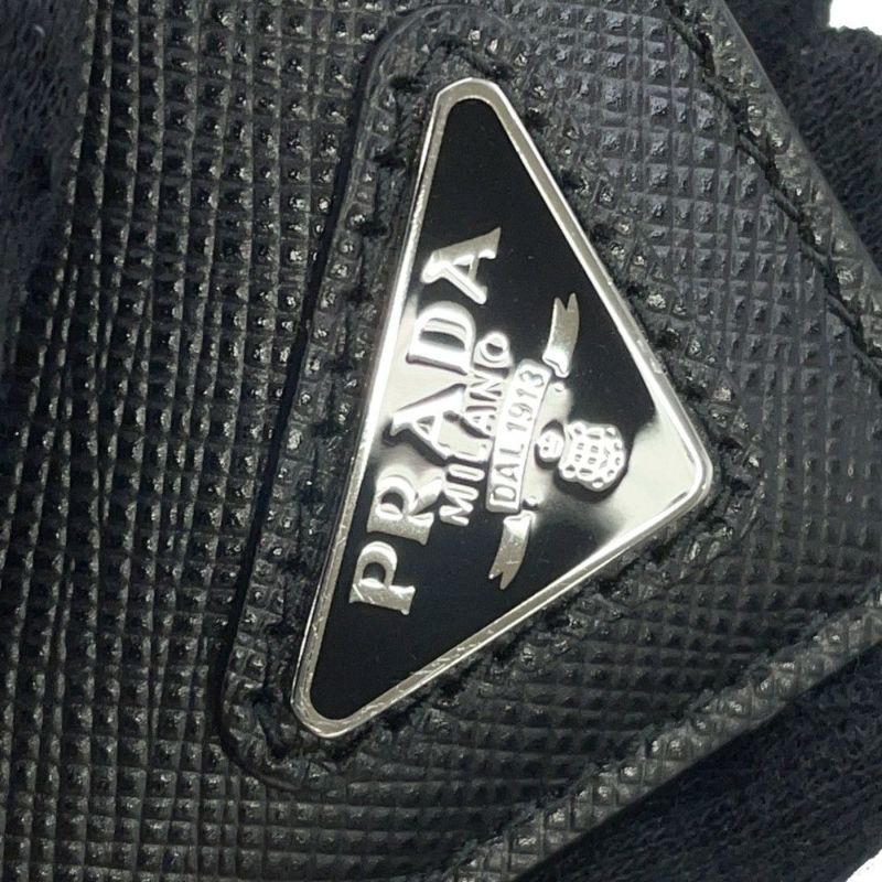 プラダ カードケース サフィアーノ バッジホルダー レザー 2MC016 PRADA 財布 黒
