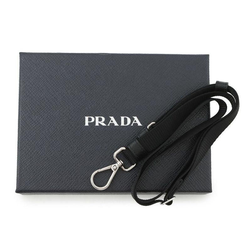 プラダ カードケース サフィアーノ バッジホルダー レザー 2MC016 PRADA 財布 黒